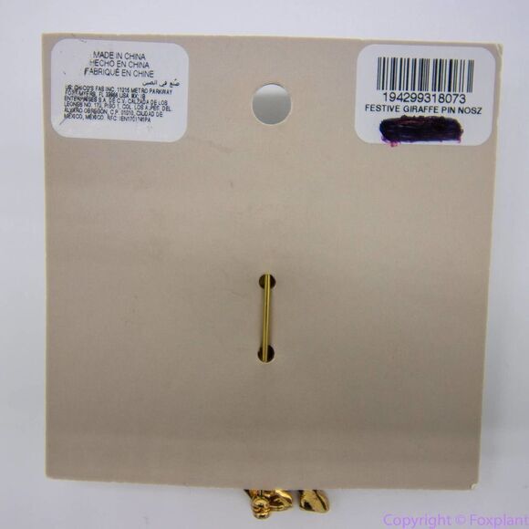 NEW Chico's giraffe brooch pin, color: gold, black - Picture 9 of 9